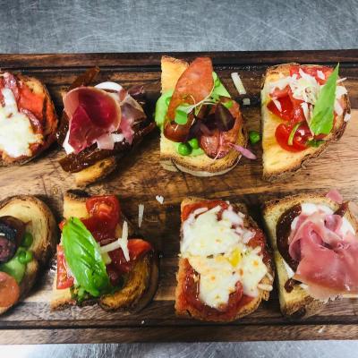 Sharing Board Of Mix Bruschette From The Tapas Menu1